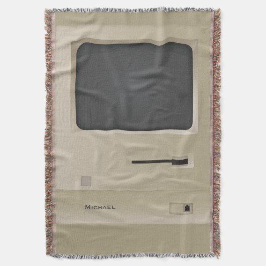 Old School Retro PC Decke (Vorderseite Vertikal)