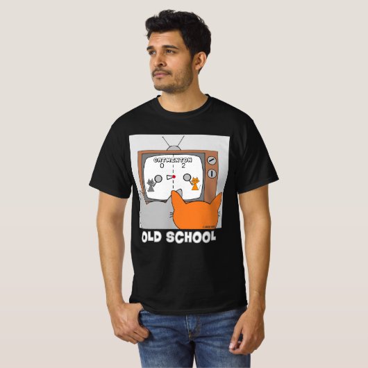 OLD SCHOOL Retro Video Game Cats Funny Funny T-Shirt (Vorne ganz)