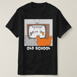 OLD SCHOOL Retro Video Game Cats Funny Funny T-Shirt