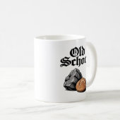 Old School Rock and Roll Kaffeetasse (VorderseiteRechts)