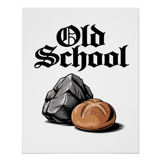 Old School Rock and Roll Poster (Vorderseite)