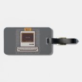 Old School Rules Retro-Computerspiel vorbei Gepäckanhänger (Rückseite horizontal)