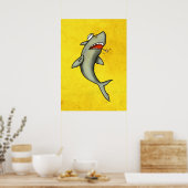 Old School Sailor Shark Poster (Küche)