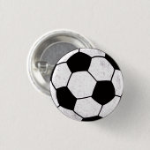 Old School Soccer Pitch Aesthetic Graphic Style Button (Vorne & Hinten)