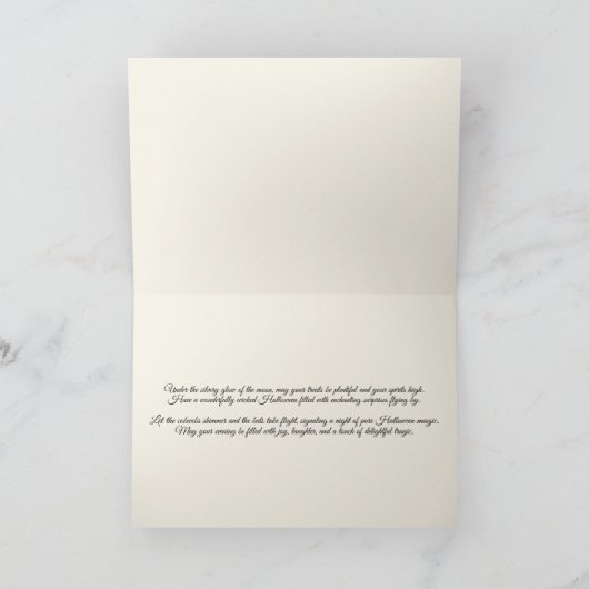 Old School Spuk House Card Karte (Innenseite)