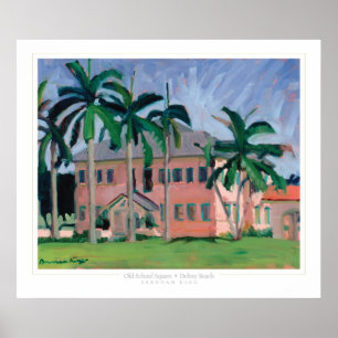 Old School Square Poster