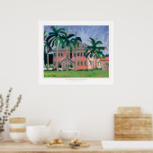 Old School Square Poster (Küche)