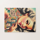 Old School Tattoo Button-up Puzzle (Horizontal)