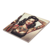 Old School Tattoo Girl Fliese (Seite)
