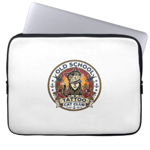 Old School Tattoo Katze Süße Kitty Design - Old Sc Laptopschutzhülle