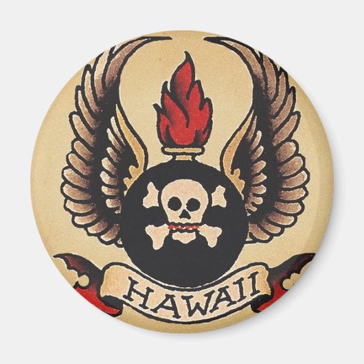 Old School Tattoo Magnet (Vorne)