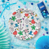 Old School Tattoo Pappteller (Party)