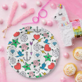 Old School Tattoo Pappteller (Party)