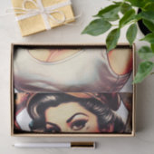 Old School Tattoo Pinup Seidenpapier (Geschenk)