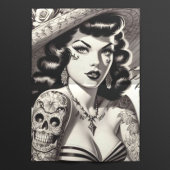 Old School Tattoo Pinup Seidenpapier