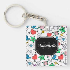 Old School Tattoo Schlüsselanhänger