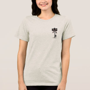 Old School Tattoo-Schlüsselskelett mit Schleife Li Tri-Blend Shirt
