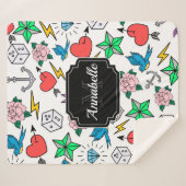 Old School Tattoo Sherpadecke (Vorderseite (Horizontal))