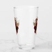 Old School Tattoo Sub Culture Rose Knuckles Beer Glas (Links)