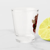 Old School Tattoo Sub Culture Rose Knuckles Schnapsglas (Links)