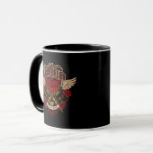 Old School Tattoo Sub Culture Rose Knuckles Tasse (Vorderseite Links)