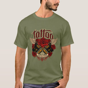 Old School Tattoo Subkultur Rosen Knöchel T-Shirt