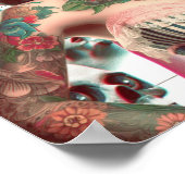 Old School Tattoooed Frauen Collage Poster (Ecke)