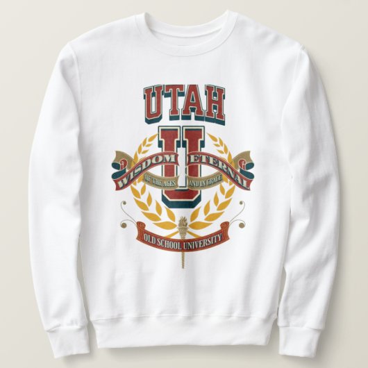 Old school University of Utah  Sweatshirt (Design vorne)