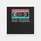 Old School VHS Player Machine Recorder Classic Cas Serviette (Vorderseite)