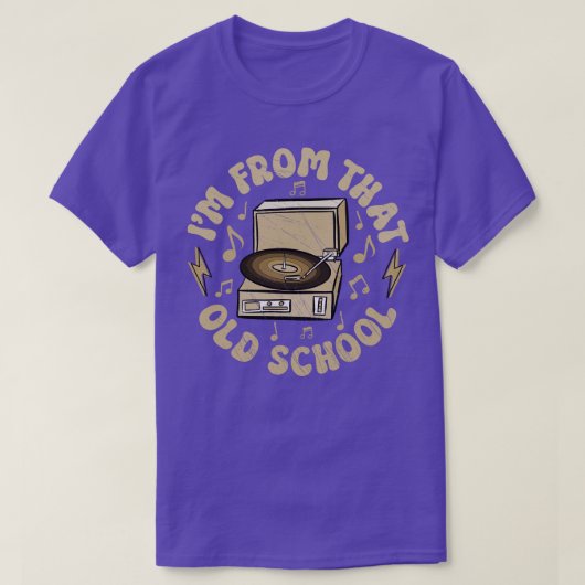 Old School Vinyl Record Player 3 T-Shirt (Design vorne)