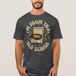 Old School Vinyl Record Player T-Shirt