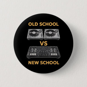 Old School Vs New School Dj Plattenspieler Vs Button