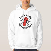 Old School Warning Humor Hoodie (Vorderseite)