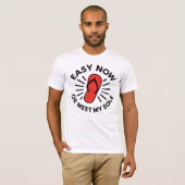 Old School Warning Humor T-Shirt (Vorne ganz)