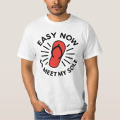 Old School Warning Humor T-Shirt (Vorderseite)
