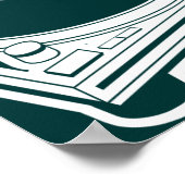 Old School Wax / Turntable Poster (Ecke)