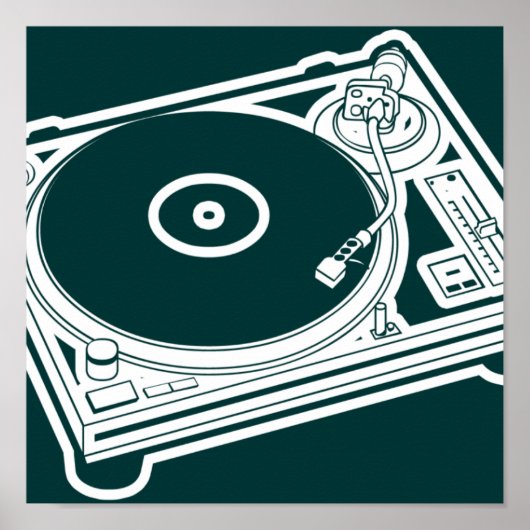 Old School Wax / Turntable Poster (Vorne)