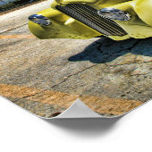 Old School Willys Race Coupe Poster (Ecke)