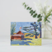 Old Schoolhouse, Ryders | George Luks Postkarte (Stehend Vorderseite)