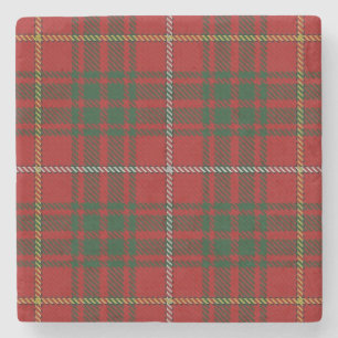 Old Schotten Tavern Clan Bruce Tartan Steinuntersetzer