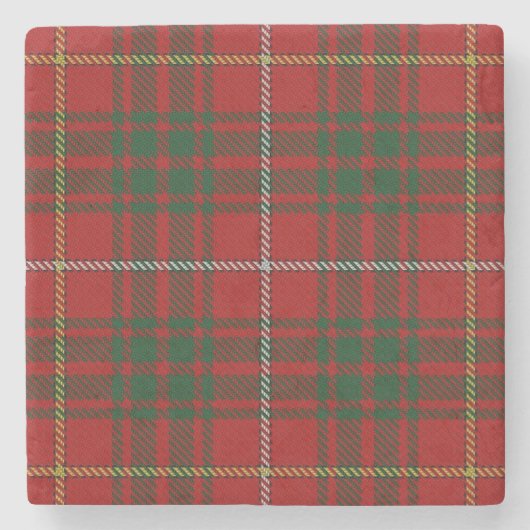 Old Schotten Tavern Clan Bruce Tartan Steinuntersetzer (Vorderseite)