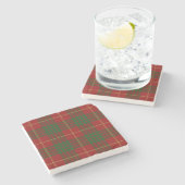 Old Schotten Tavern Clan Cameron Tartan Steinuntersetzer (Seitenansicht)