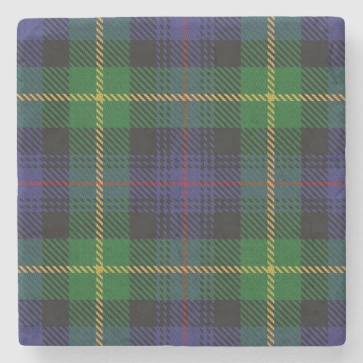 Old Schotten Tavern Clan Farquharson Tartan Steinuntersetzer (Vorderseite)