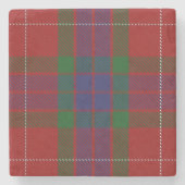 Old Schotten Tavern Clan Fraser Tartan Steinuntersetzer (Vorderseite)