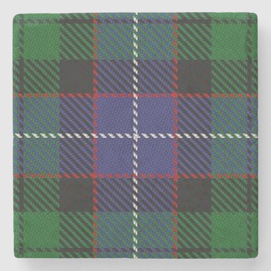 Old Schotten Tavern Clan Galbraith Tartan Steinuntersetzer (Vorderseite)