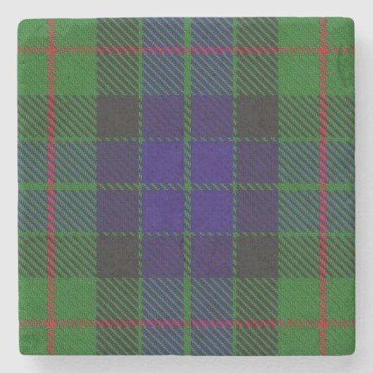 Old Schotten Tavern Clan Gunn Tartan Steinuntersetzer (Vorderseite)