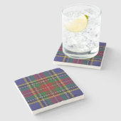 Old Schotten Tavern Clan MacBeth Tartan Steinuntersetzer (Seitenansicht)
