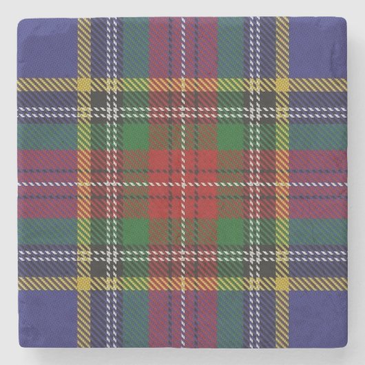 Old Schotten Tavern Clan MacBeth Tartan Steinuntersetzer (Vorderseite)