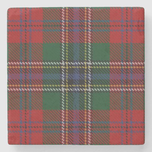 Old Schotten Tavern Clan MacLean Tartan Steinuntersetzer (Vorderseite)