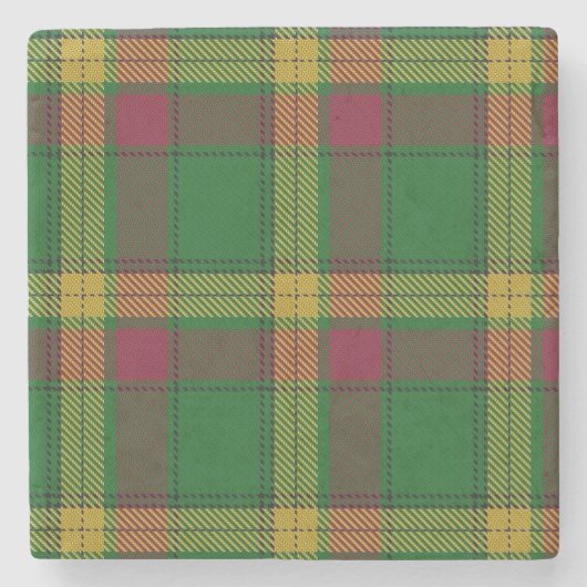 Old Schotten Tavern Clan MacMillan Tartan Steinuntersetzer (Vorderseite)